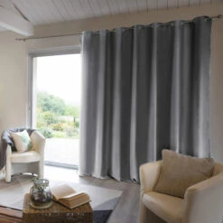 Rideau Occultant Thermique à œillets 280x260 13 Rideau Occultant Thermique à œillets 280x260 -Doublures De Lit Soldes 2024 rideau polaire gris 16