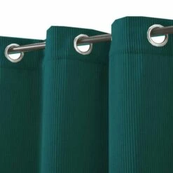 Rideau à œillets En Velours Côtelé 135x250 -Doublures De Lit Soldes 2024 rideau velours cotele bleu zoom 1