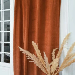 Rideau à œillets En Velours Côtelé 135x250 -Doublures De Lit Soldes 2024 rideau velours cotele terra ambiance