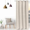 Rideau à œillets Velvet 132x250 Cm -Doublures De Lit Soldes 2024 rideau velvet naturel