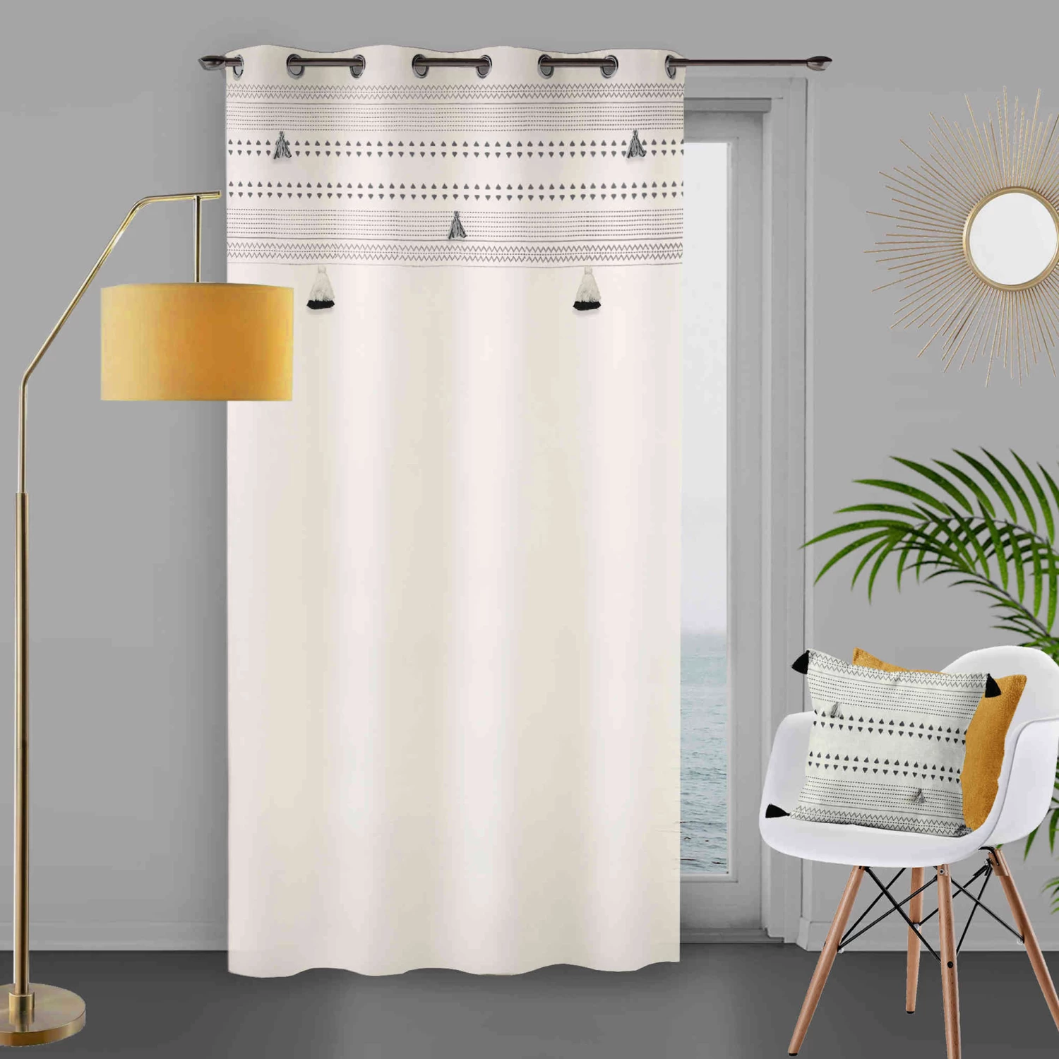 Rideau à œillets Tibet 135x250 Cm 3 Rideau à œillets Tibet 135x250 Cm