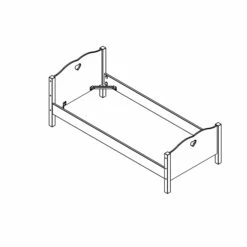 Lit Enfant En Bois Blanc 90x200 LT2001 8 Lit Enfant En Bois Blanc 90x200 LT2001 -Doublures De Lit Soldes 2024 sans titre 4 26