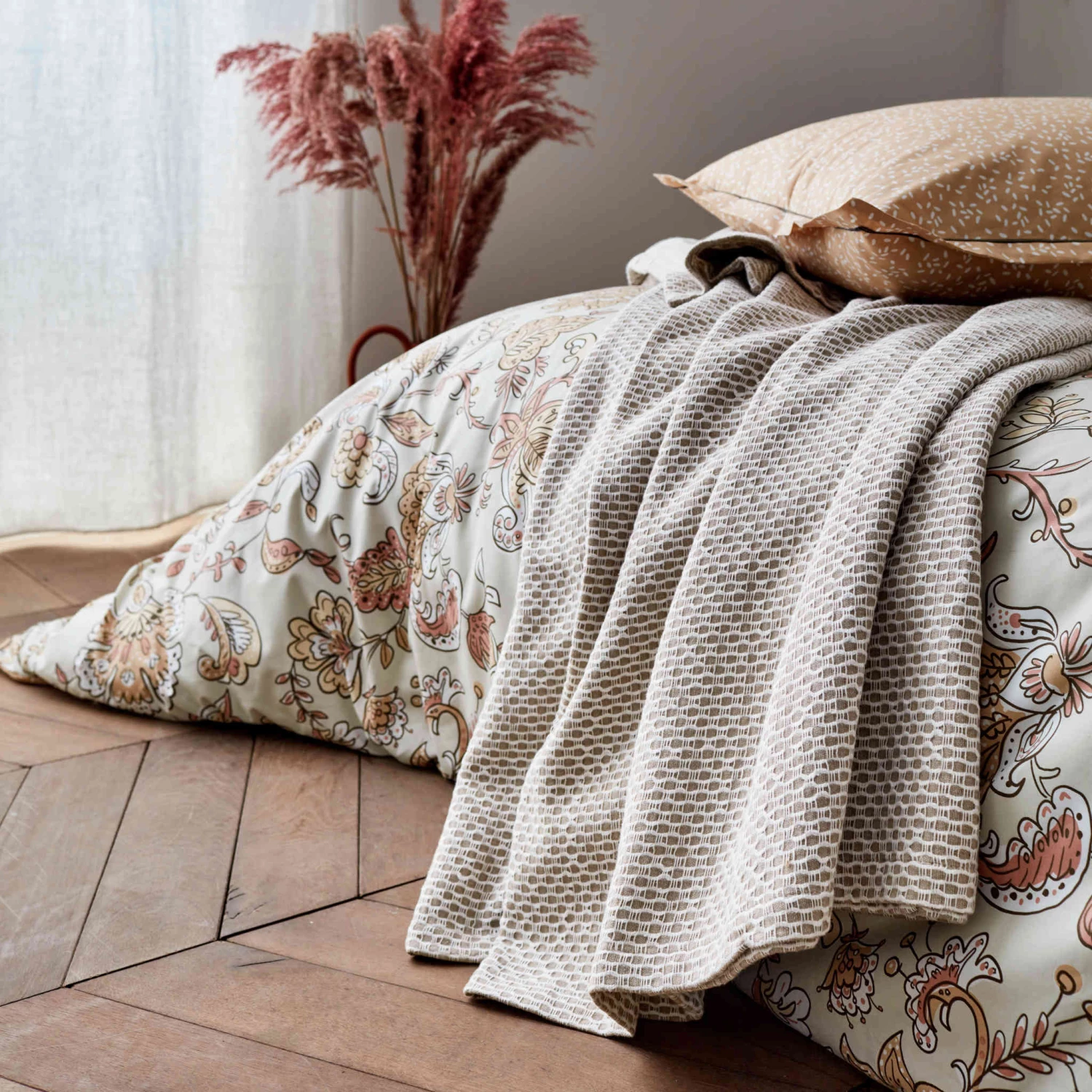 Parure De Lit Percale Santal Beige - Tradilinge 4 Parure De Lit Percale Santal Beige - Tradilinge – Image 2