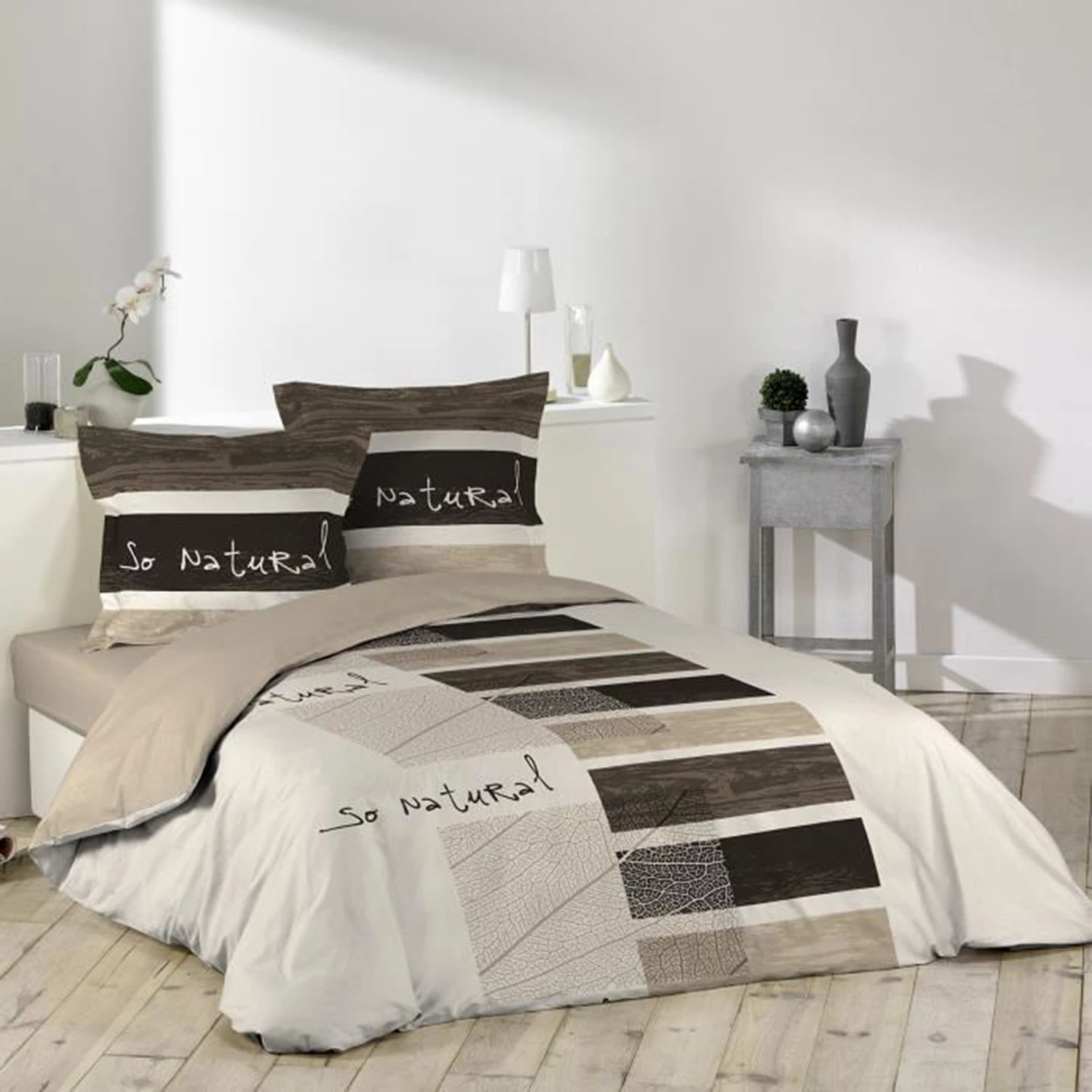 Parure De Lit So Natural 260x240 - Douceur D'intérieur 3 Parure De Lit So Natural 260x240 - Douceur D'intérieur