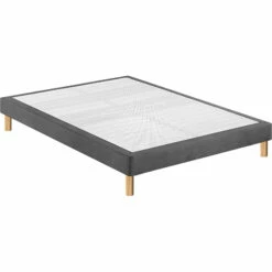 Sommier Déco GRIS BÉTON Morphologique 16 Cm Avec Pieds