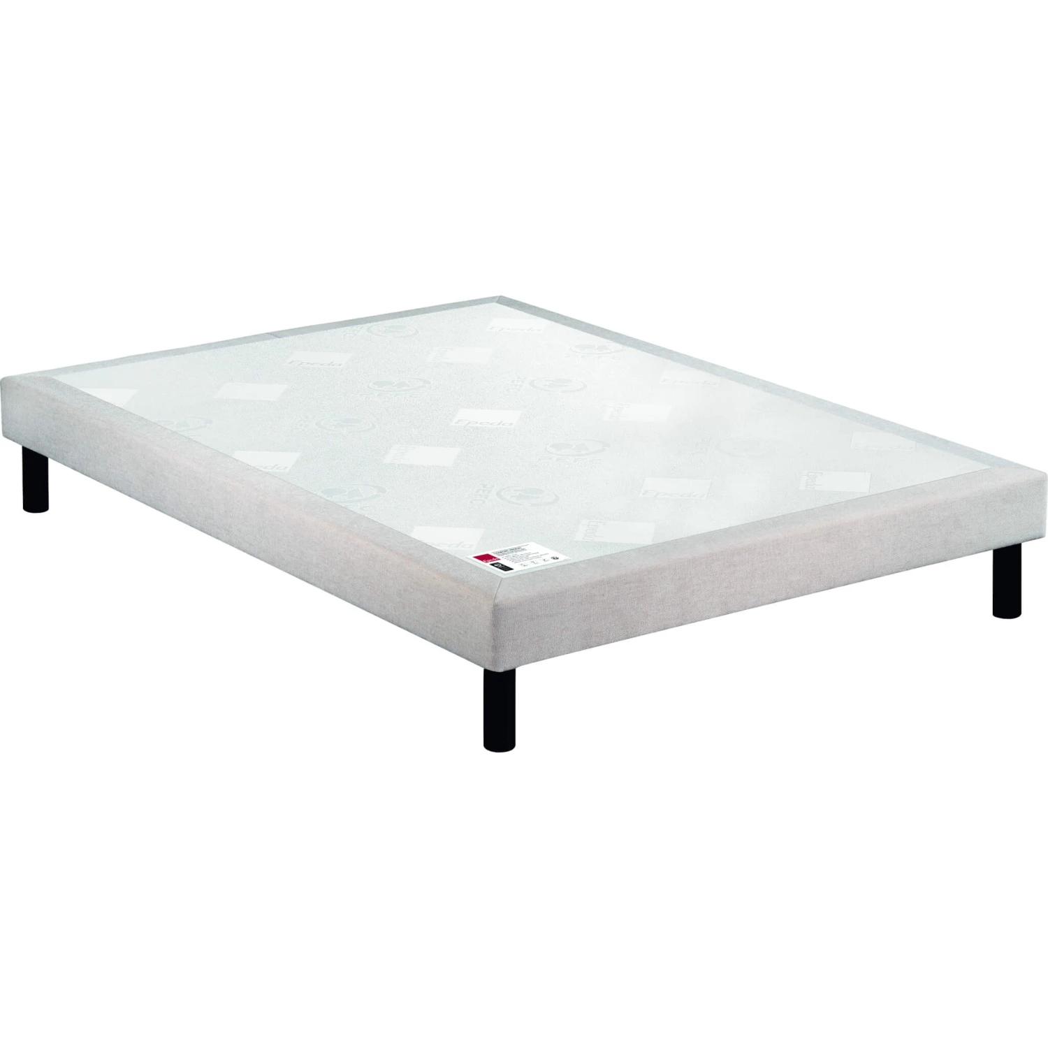 Sommier Epeda Confort Médium Chenillé Lin 18 Cm NATURE 3 Sommier Epeda Confort Médium Chenillé Lin 18 Cm NATURE