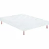 Sommier Déco Merinos Blanc 15 Cm Avec Pieds 1 Sommier Déco Merinos Blanc 15 Cm Avec Pieds -Doublures De Lit Soldes 2024 sommier pencil blanc fond blanc 2