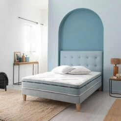 Ensemble Matelas Mémoire De Forme, Sommier Et Pieds Songe 500 - SOMEO 25 Ensemble Matelas Mémoire De Forme, Sommier Et Pieds Songe 500 - SOMEO -Doublures De Lit Soldes 2024 songe 500 ambiance 1