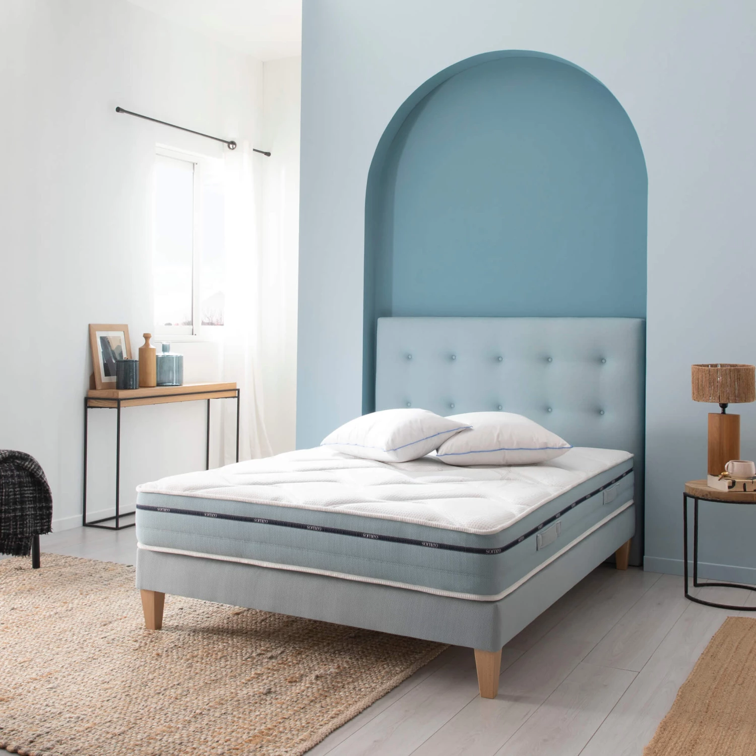 Ensemble Matelas Mémoire De Forme, Sommier Et Pieds Songe 500 - SOMEO 10 Ensemble Matelas Mémoire De Forme, Sommier Et Pieds Songe 500 - SOMEO – Image 8