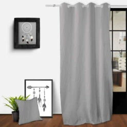 Rideau à œillets Spirit 135x250 Cm 10 Rideau à œillets Spirit 135x250 Cm -Doublures De Lit Soldes 2024 spirit gris