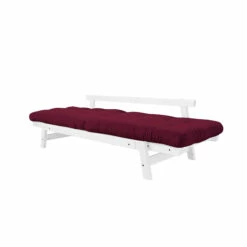 Banquette Ajustable STEP En Pin Massif Blanc Matelas Inclus 2x70x100 12 Banquette Ajustable STEP En Pin Massif Blanc Matelas Inclus 2x70x100 -Doublures De Lit Soldes 2024 step bordeaux fond blanc 1