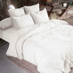 Taie D'oreiller Double Gaze De Coton Blanc -Doublures De Lit Soldes 2024 taie oreiller blanc 4