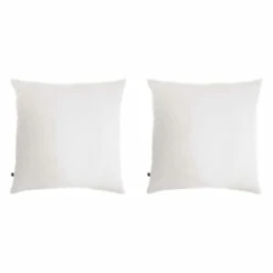 Lot De 2 Taies D'oreillers Double Gaze De Coton Blanc