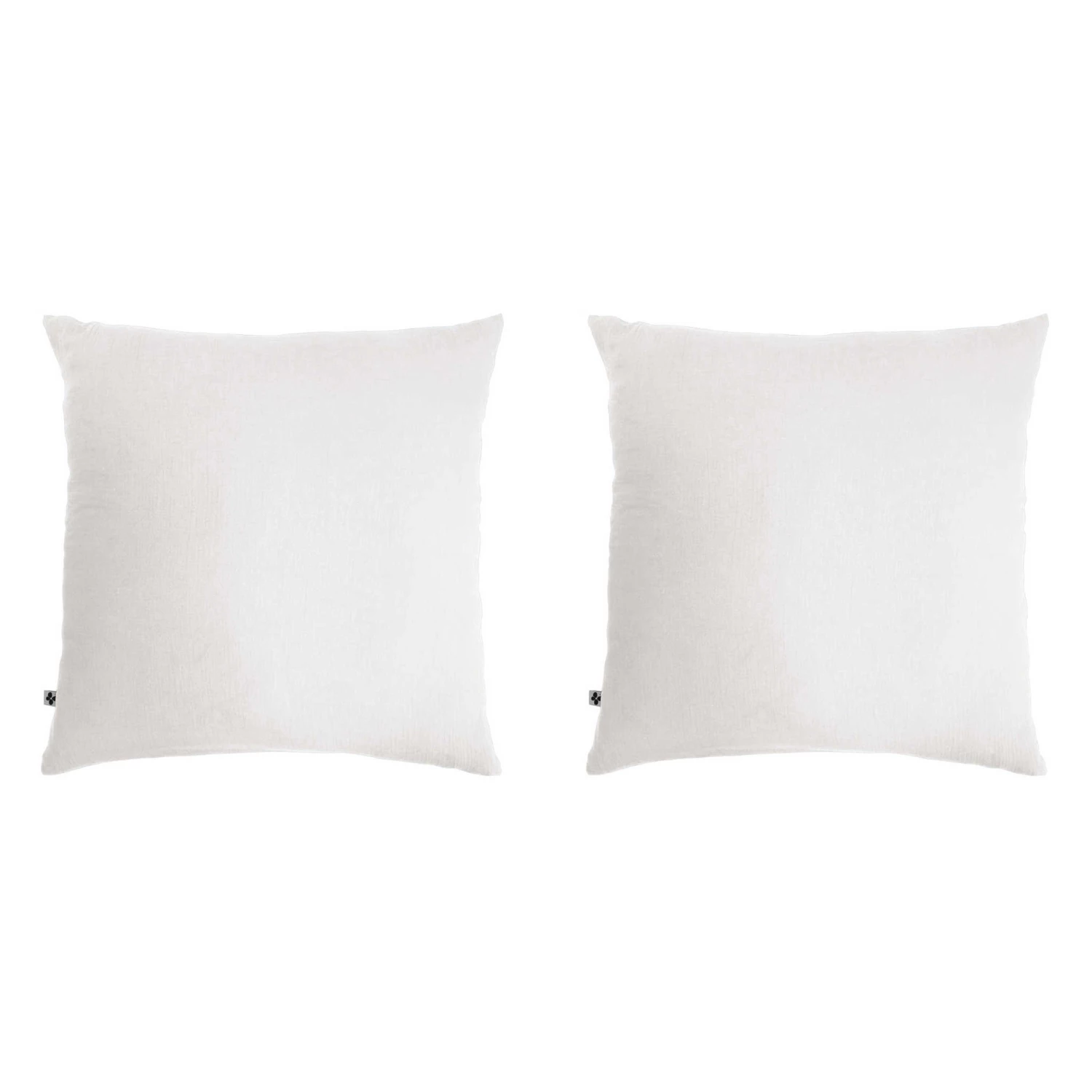 Lot De 2 Taies D'oreillers Double Gaze De Coton Blanc 3 Lot De 2 Taies D'oreillers Double Gaze De Coton Blanc