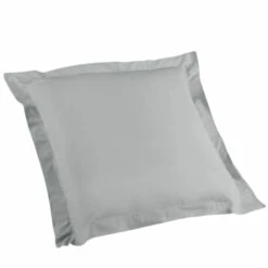 Taie D'oreiller Biolina En Coton Biologique 24 Taie D'oreiller Biolina En Coton Biologique -Doublures De Lit Soldes 2024 taie oreiller carre biolina gris fond blanc 1 1