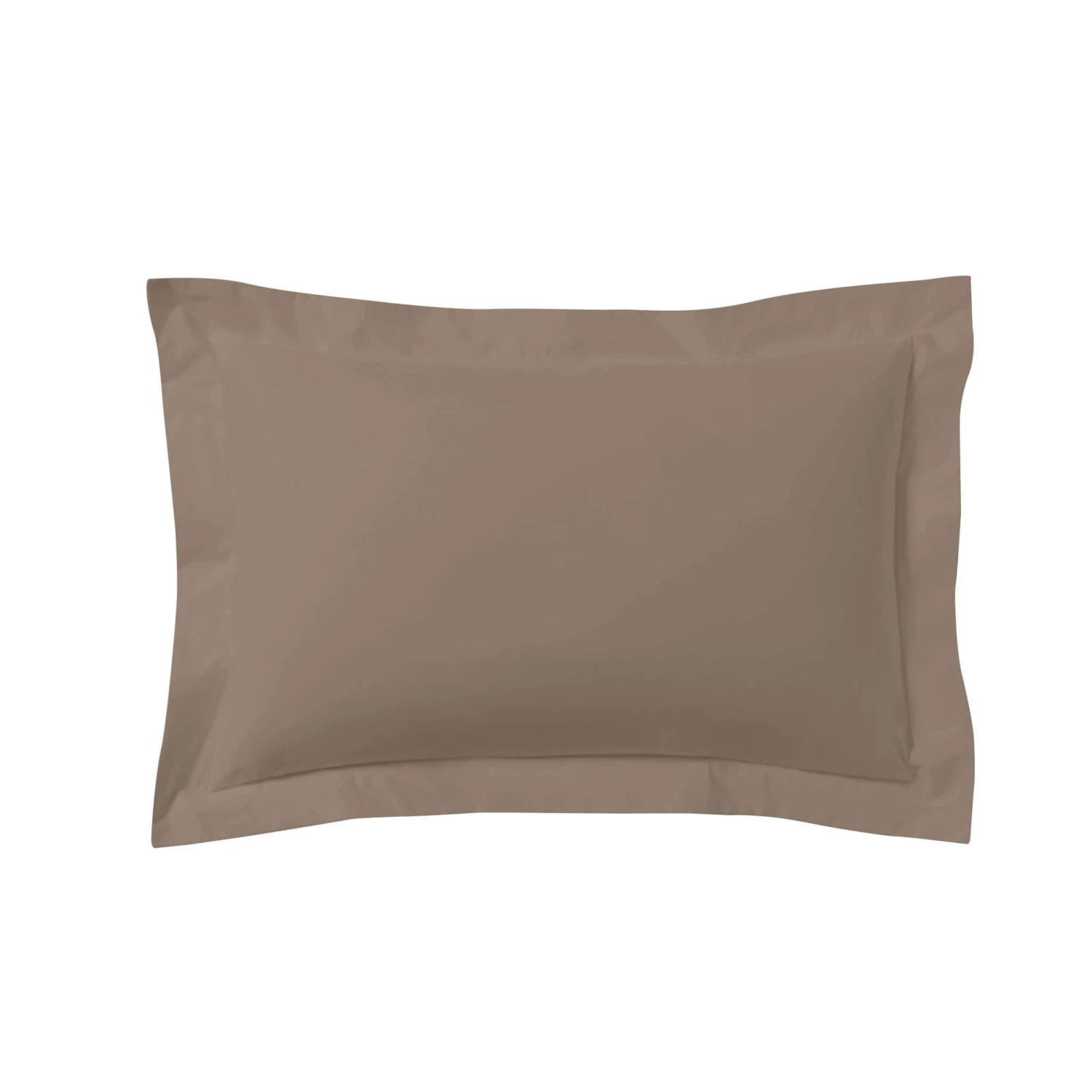 Lot De 2 Taies D'oreillers Taupe 100% Coton Biologique 6 Lot De 2 Taies D'oreillers Taupe 100% Coton Biologique – Image 4