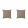 Lot De 2 Taies D'oreillers Biscuit 100% Coton 2 Lot De 2 Taies D'oreillers Biscuit 100% Coton -Doublures De Lit Soldes 2024 taie oreiller coton biscuit fond blanc 1