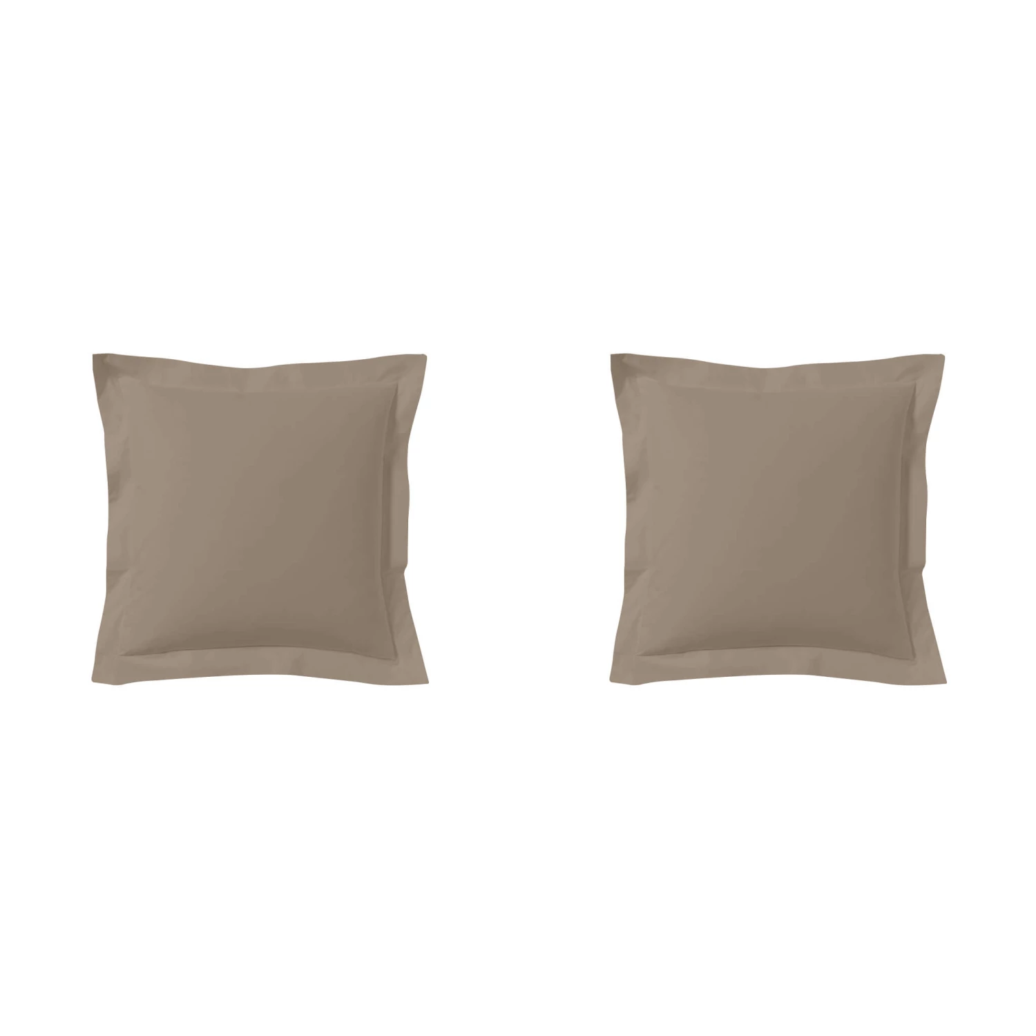 Lot De 2 Taies D'oreillers Biscuit 100% Coton 3 Lot De 2 Taies D'oreillers Biscuit 100% Coton