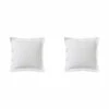 Lot De 2 Taies D'oreillers Blanc 100% Coton 2 Lot De 2 Taies D'oreillers Blanc 100% Coton -Doublures De Lit Soldes 2024 taie oreiller coton blanc fond blanc 1 1