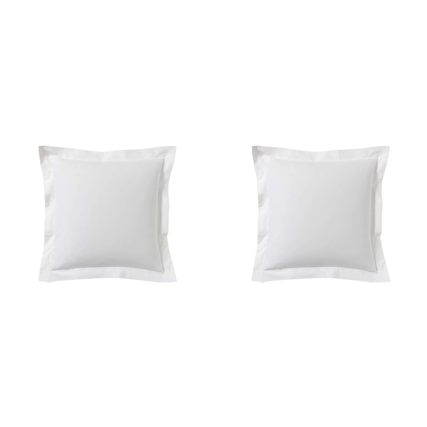 Lot De 2 Taies D'oreillers Blanc 100% Coton 3 Lot De 2 Taies D'oreillers Blanc 100% Coton