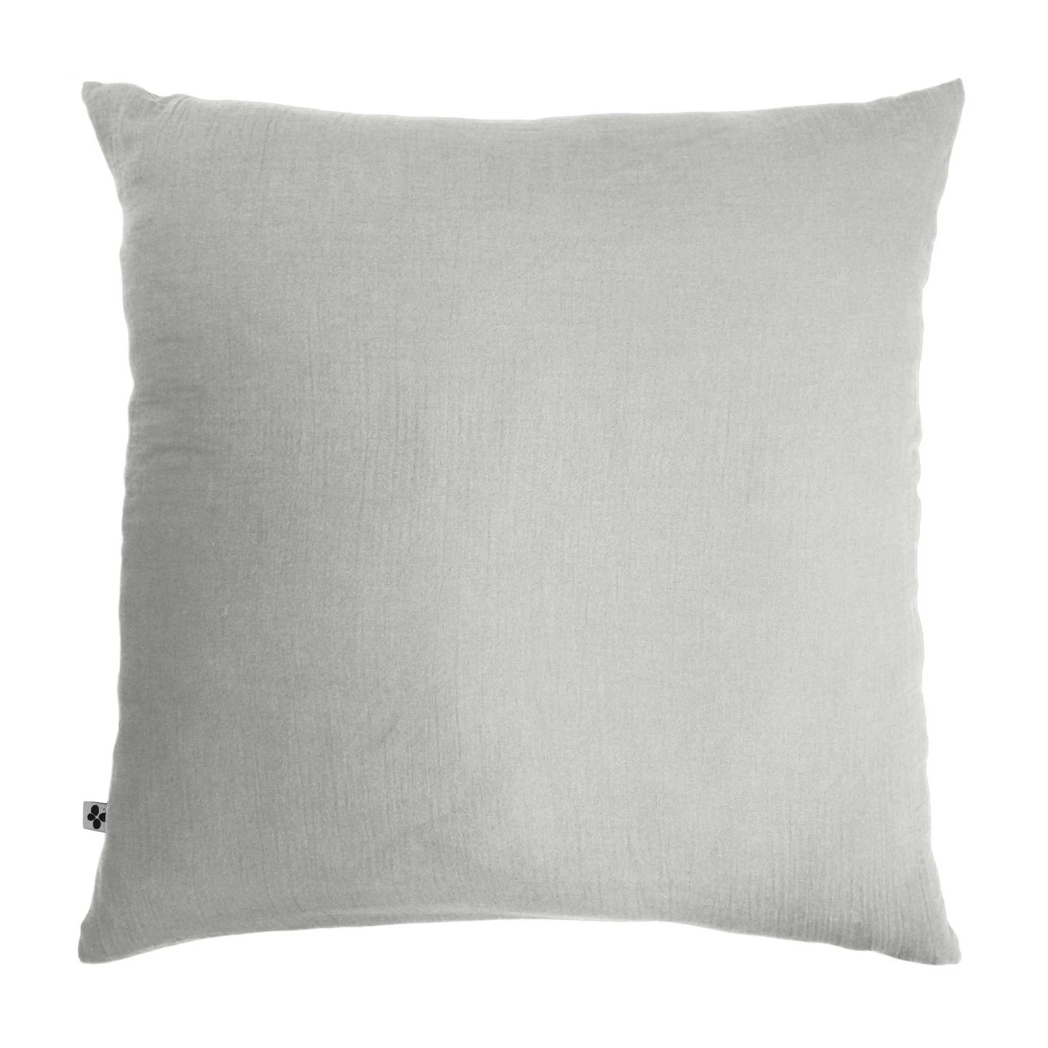 Taie D'oreiller Double Gaze De Coton Gris 3 Taie D'oreiller Double Gaze De Coton Gris