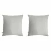 Lot De 2 Taies D'oreillers Double Gaze De Coton Gris -Doublures De Lit Soldes 2024 taie oreiller gris fond blanc 1 1 1