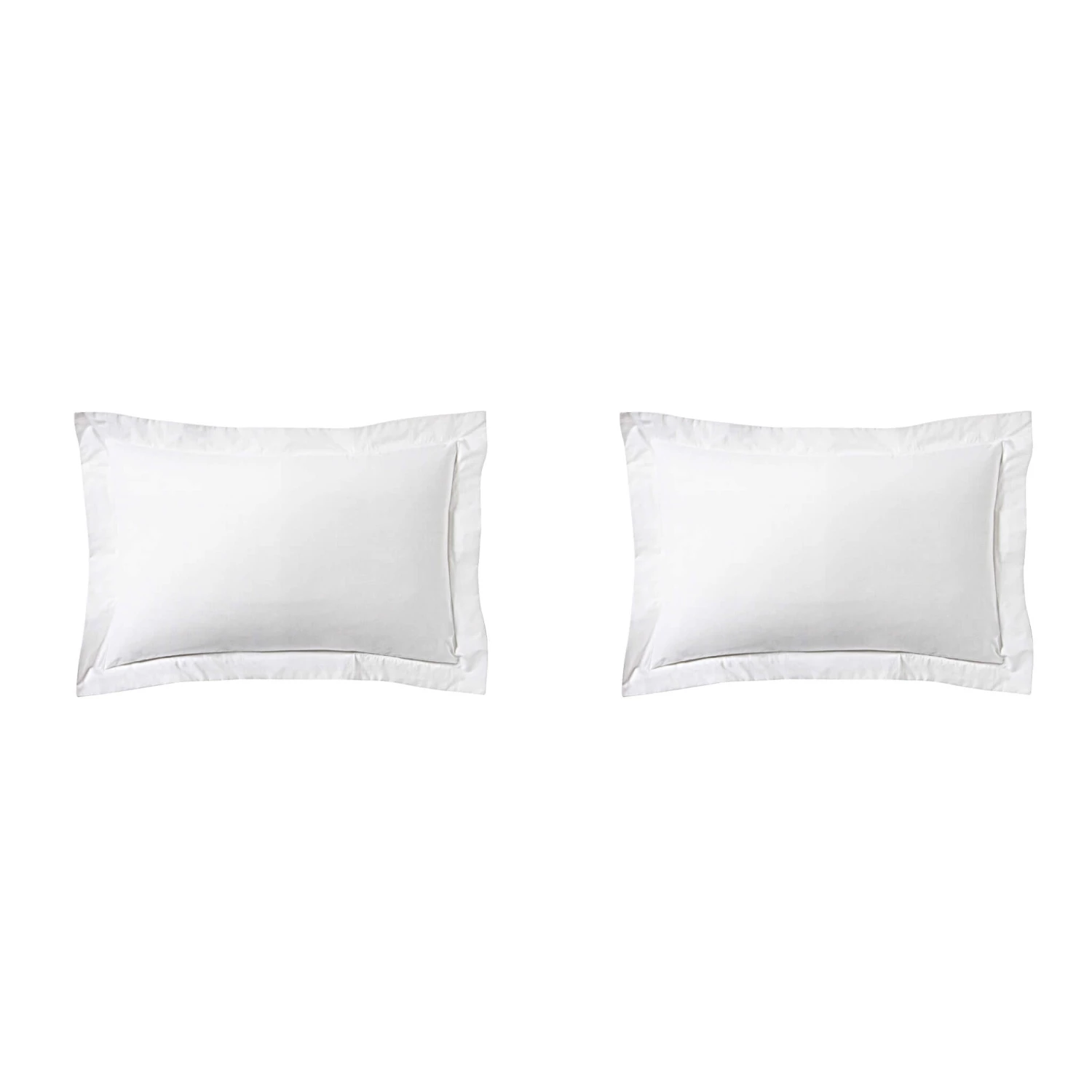 Lot De 2 Taies D'oreiller Blanc 100% Lin 5 Lot De 2 Taies D'oreiller Blanc 100% Lin – Image 3