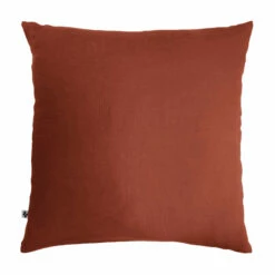 Taie D'oreiller Double Gaze De Coton Orange Terracotta