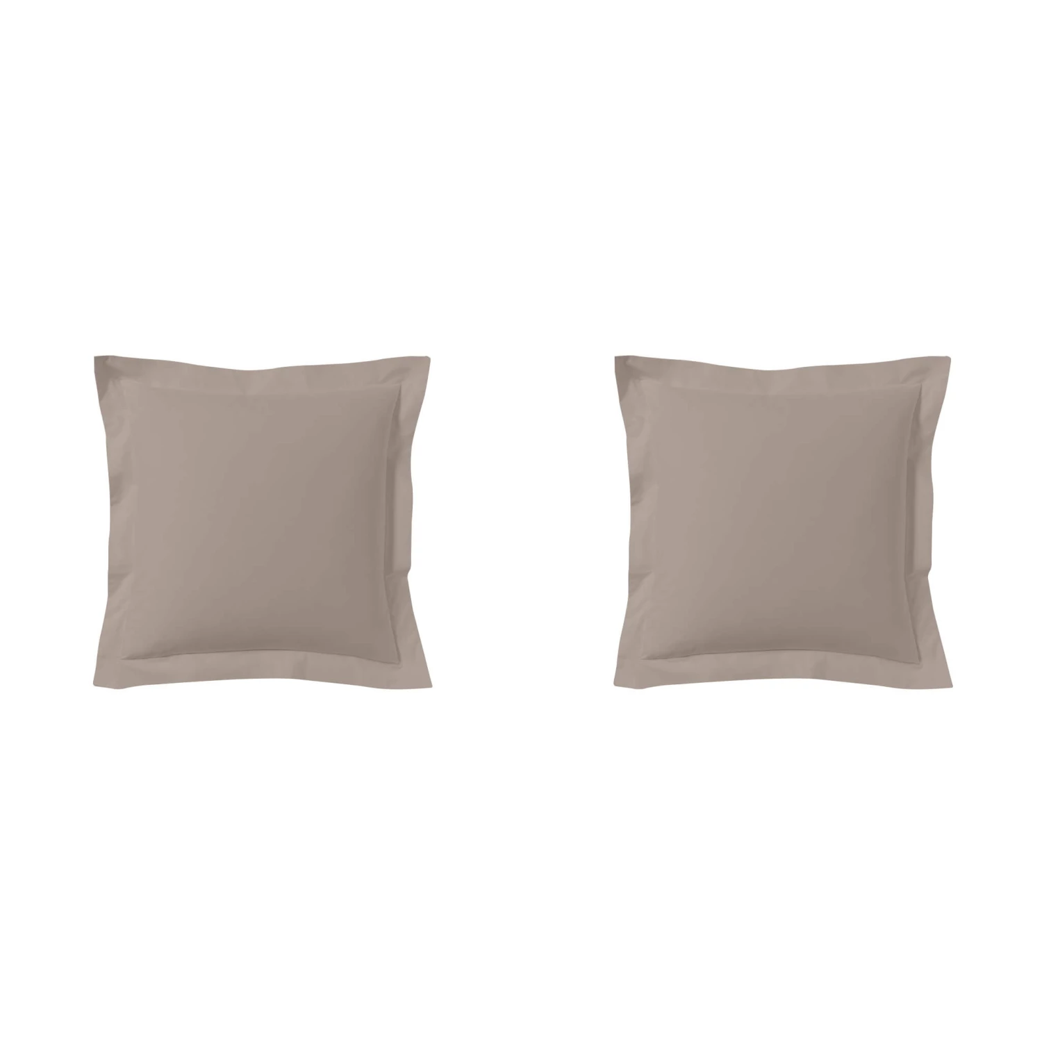 Lot De 2 Taies D'oreillers Percale Lin 3 Lot De 2 Taies D'oreillers Percale Lin