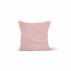 Lot De 2 Taies D'oreillers En Coton Percale Rose