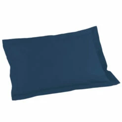 Taie D'oreiller Biolina En Coton Biologique 35 Taie D'oreiller Biolina En Coton Biologique -Doublures De Lit Soldes 2024 taie oreiller rectangle biolina bleu fond blanc 1