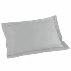 Taie D'oreiller Biolina En Coton Biologique 38 Taie D'oreiller Biolina En Coton Biologique -Doublures De Lit Soldes 2024 taie oreiller rectangle biolina gris fond blanc 1