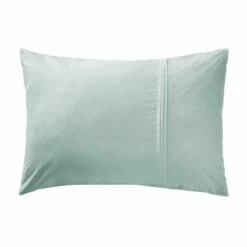 Taie D'oreiller 100% Coton Broderie Anglaise 18 Taie D'oreiller 100% Coton Broderie Anglaise -Doublures De Lit Soldes 2024 taie oreiller rectangle jeanne bleu craie fond blanc