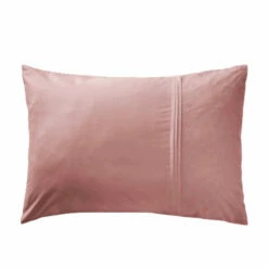 Taie D'oreiller 100% Coton Broderie Anglaise 20 Taie D'oreiller 100% Coton Broderie Anglaise -Doublures De Lit Soldes 2024 taie oreiller rectangle jeanne rose fond blanc