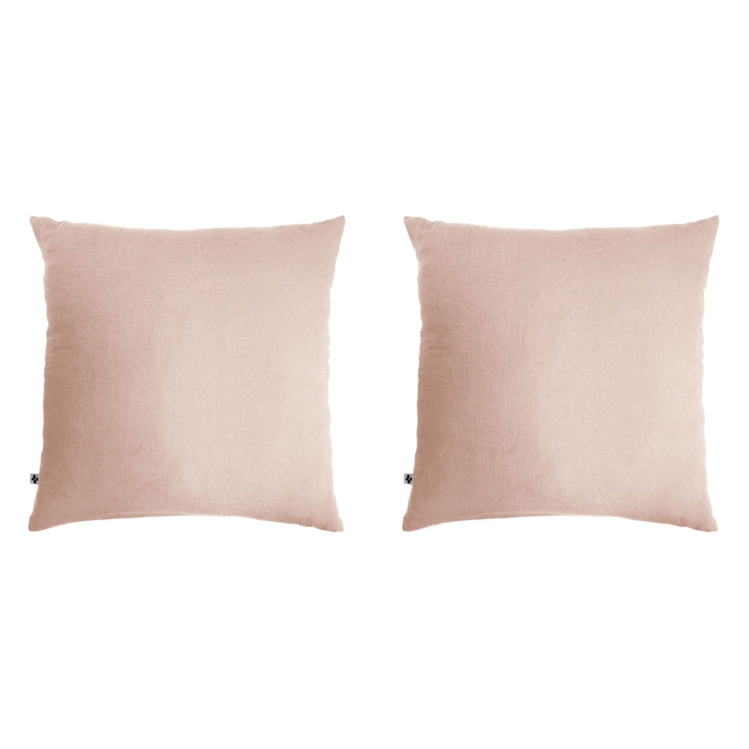 Lot De 2 Taies D'oreillers Double Gaze De Coton Rose 3 Lot De 2 Taies D'oreillers Double Gaze De Coton Rose
