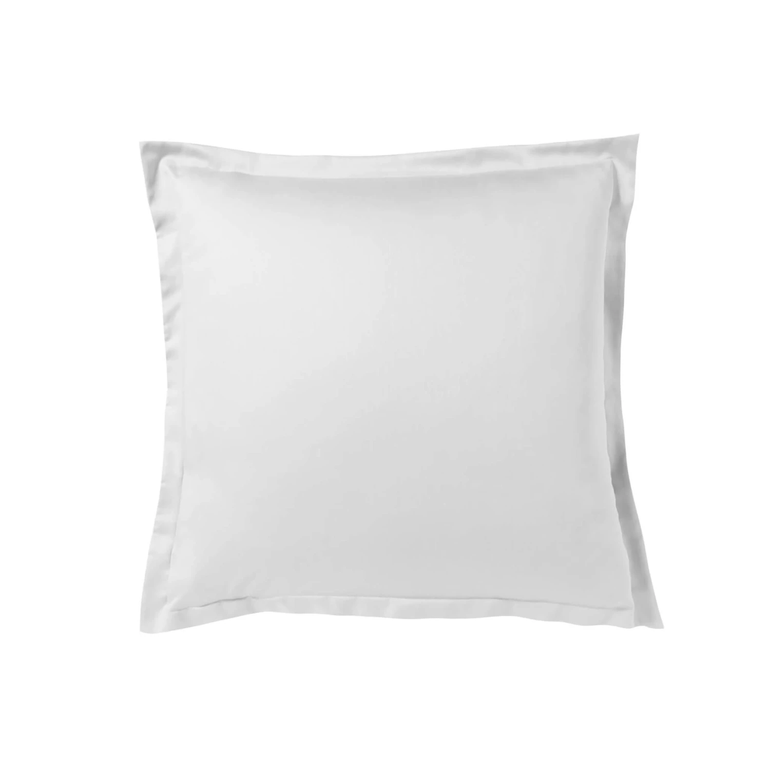 Lot De 2 Taies D'oreiller Blanc 100% Satin De Coton 4 Lot De 2 Taies D'oreiller Blanc 100% Satin De Coton – Image 2