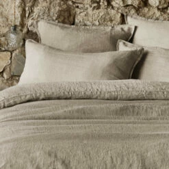 Taie D'oreiller Lin Lavé 41 Taie D'oreiller Lin Lavé -Doublures De Lit Soldes 2024 taie oreiller soline beige zoom 2