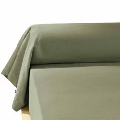 Taie De Traversin Flanelle Kaki 85x185