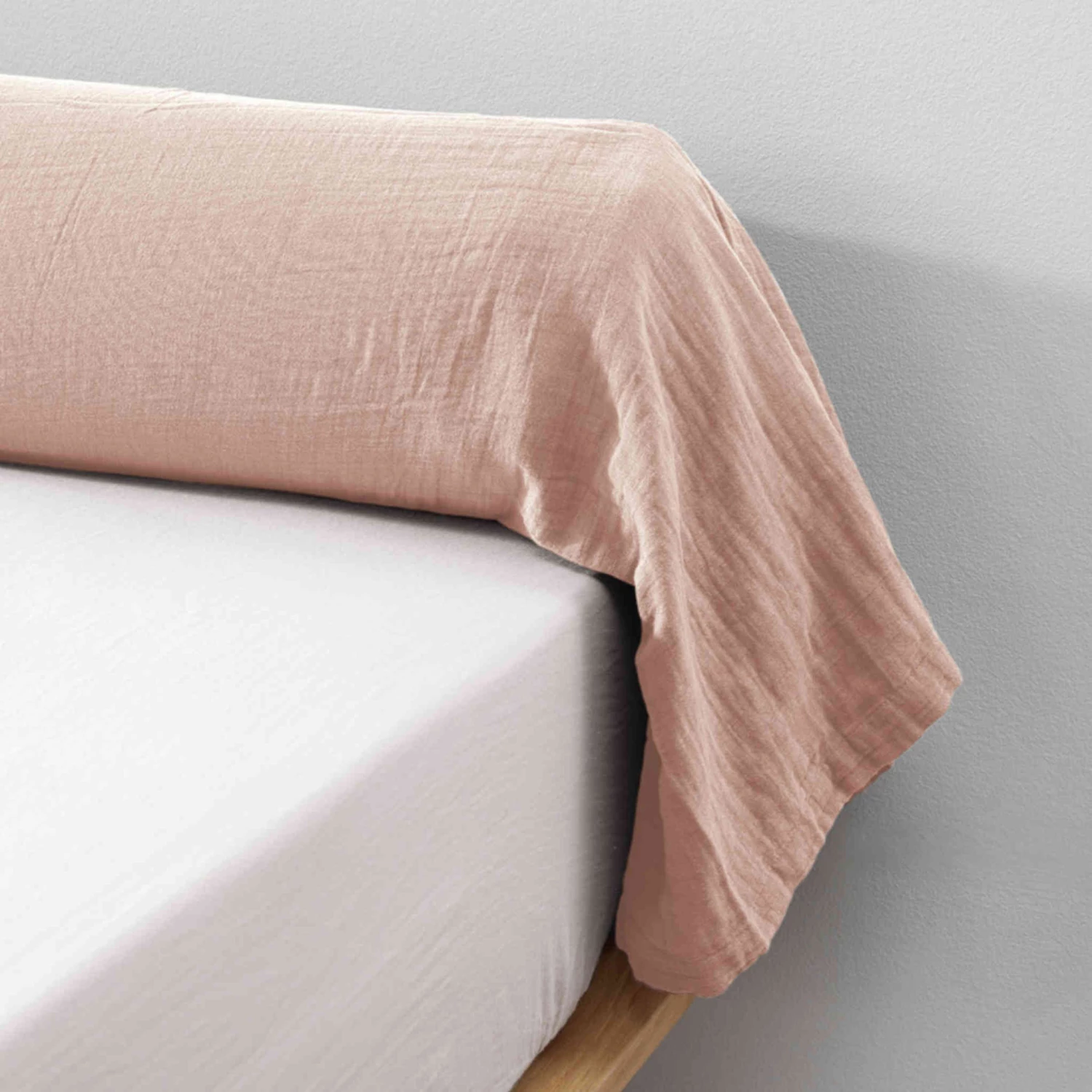 Taie De Traversin Double Gaze De Coton Rose 4 Taie De Traversin Double Gaze De Coton Rose – Image 2