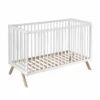 Lit Bébé En Bois Massif Blanc Avec Sommier Réglable En Hauteur 60x120 2 Lit Bébé En Bois Massif Blanc Avec Sommier Réglable En Hauteur 60x120 -Doublures De Lit Soldes 2024 teresa blanc fond blanc 1