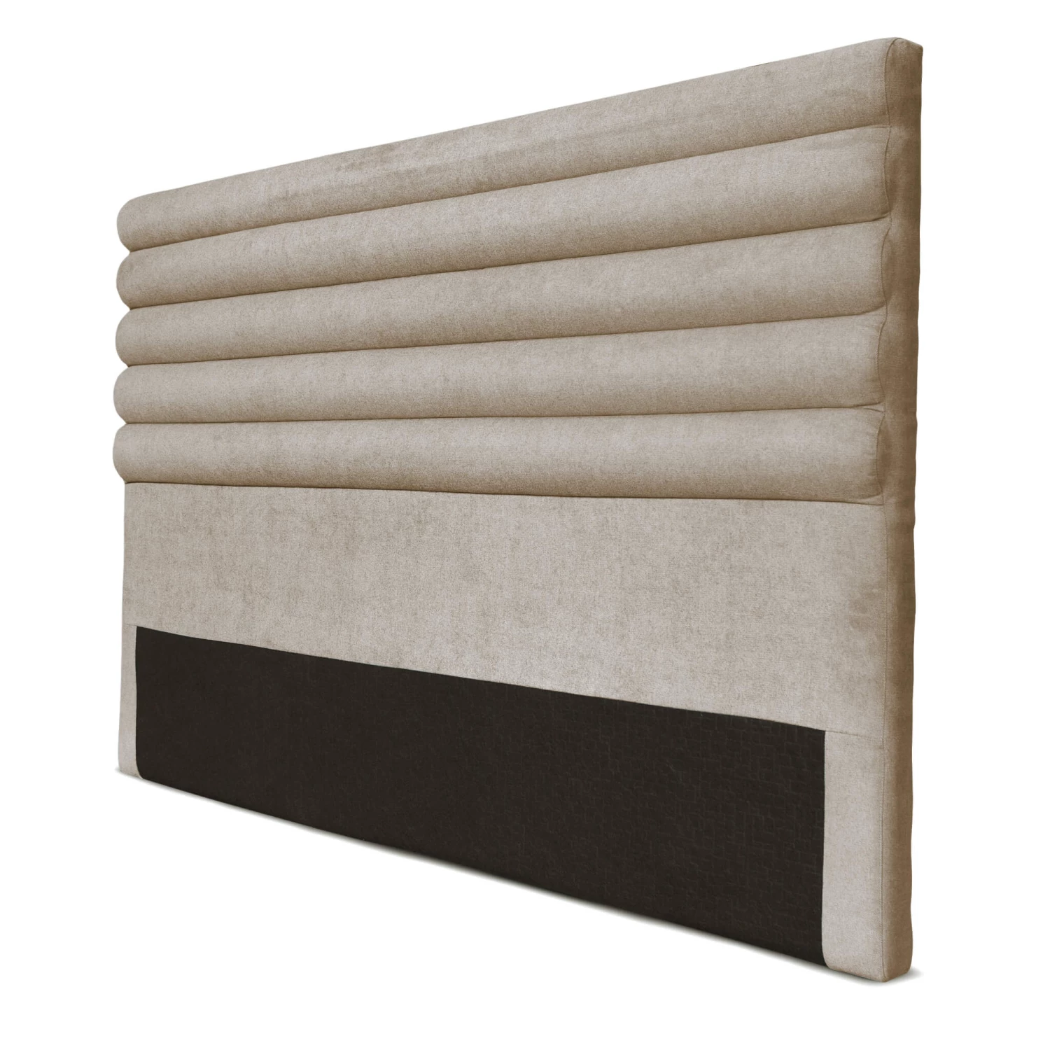 Tête De Lit Déco Tissu Aspect Bombé Beige 6 Tête De Lit Déco Tissu Aspect Bombé Beige – Image 4