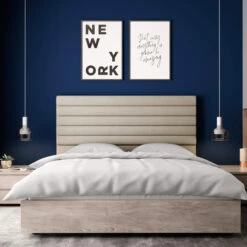 Tête De Lit Déco Tissu Aspect Bombé Beige 10 Tête De Lit Déco Tissu Aspect Bombé Beige -Doublures De Lit Soldes 2024 tete de lit aspect bombe beige ambiance 2