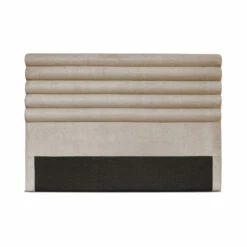 Tête De Lit Déco Tissu Aspect Bombé Beige