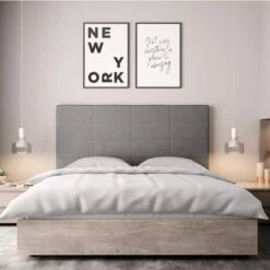 Tête De Lit Déco Aspect Quadrillé Gris 10 Tête De Lit Déco Aspect Quadrillé Gris -Doublures De Lit Soldes 2024 tete de lit aspect quadrillee gris ambiance 2