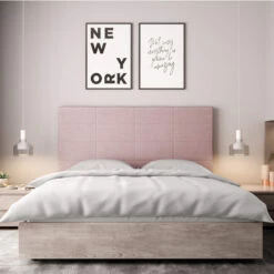 Tête De Lit Déco Aspect Quadrillé Vieux Rose 10 Tête De Lit Déco Aspect Quadrillé Vieux Rose -Doublures De Lit Soldes 2024 tete de lit aspect quadrillee vieux rose ambiance 2