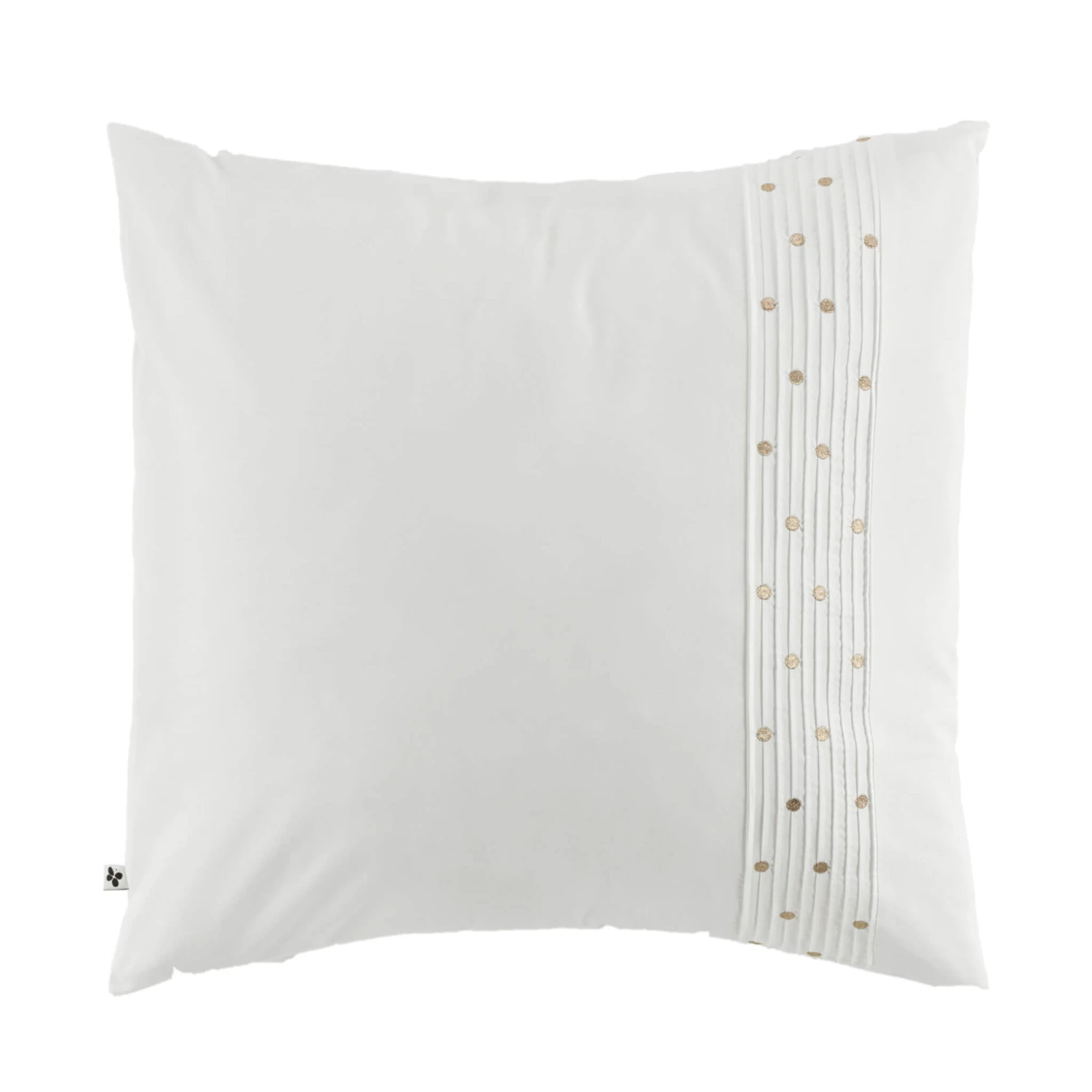 Taie D'oreiller Brodée Plis Religieuses Blanc 3 Taie D'oreiller Brodée Plis Religieuses Blanc