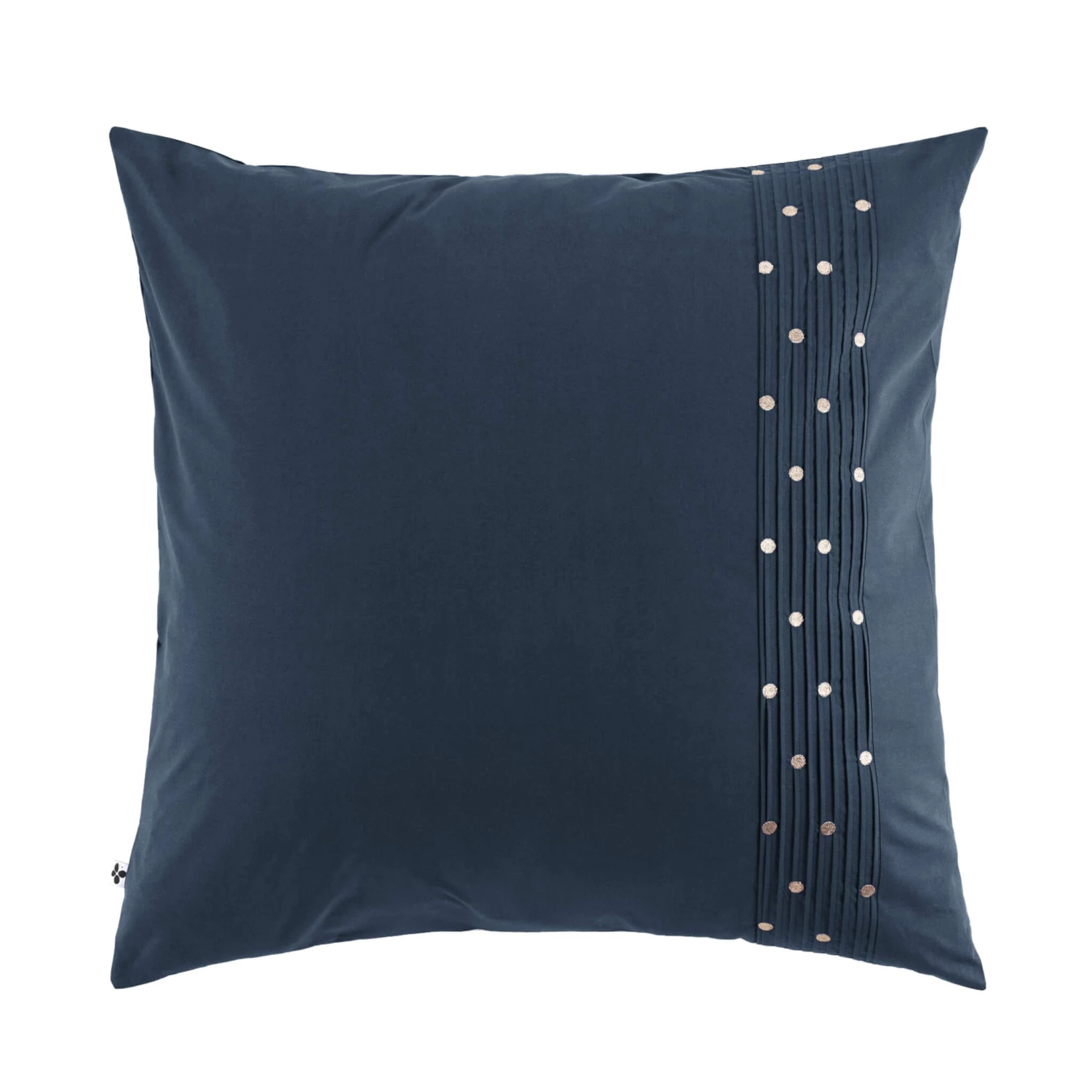 Taie D'oreiller Brodée Plis Religieuses Marine 3 Taie D'oreiller Brodée Plis Religieuses Marine