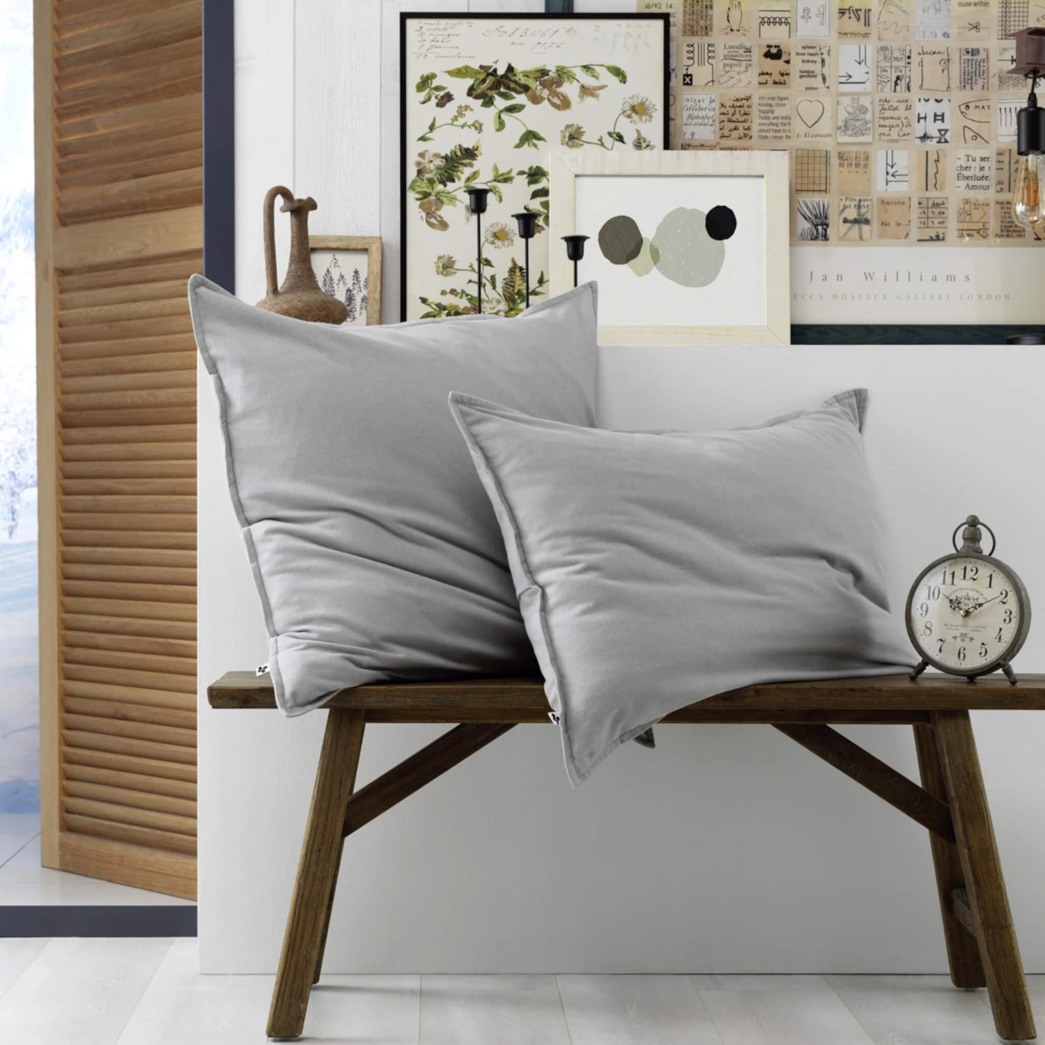 Taie D'oreiller Flanelle Gris 6 Taie D'oreiller Flanelle Gris – Image 4