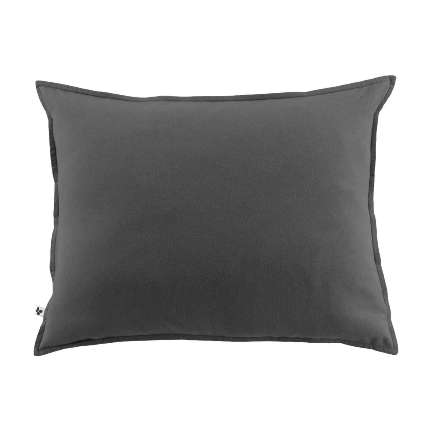 Taie D'oreiller Flanelle Anthracite 4 Taie D'oreiller Flanelle Anthracite – Image 2