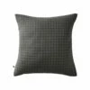 Taie D'oreiller à Carreaux Double Gaze De Coton Anthracite -Doublures De Lit Soldes 2024 to mix carree anthracite 1